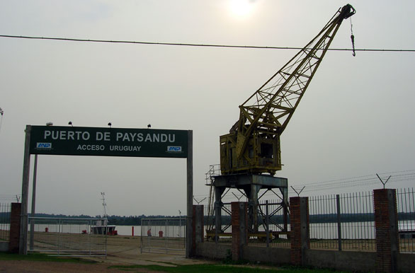 Ingresso ao porto - Paysand