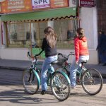 Vecinos en bicicleta