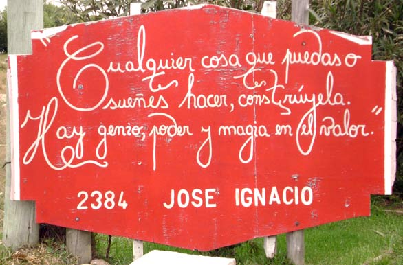 Frase de José Ignacio - La Barra / José Ignacio