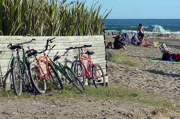 Bicicletas na praia - La Paloma