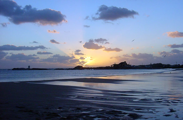 Mansa bahia no crepsculo - Punta del Diablo